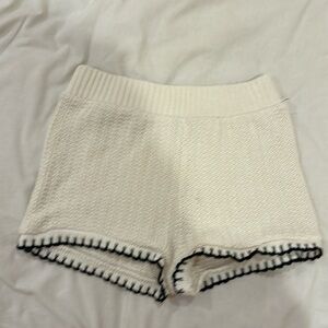 knit zara shorts size m